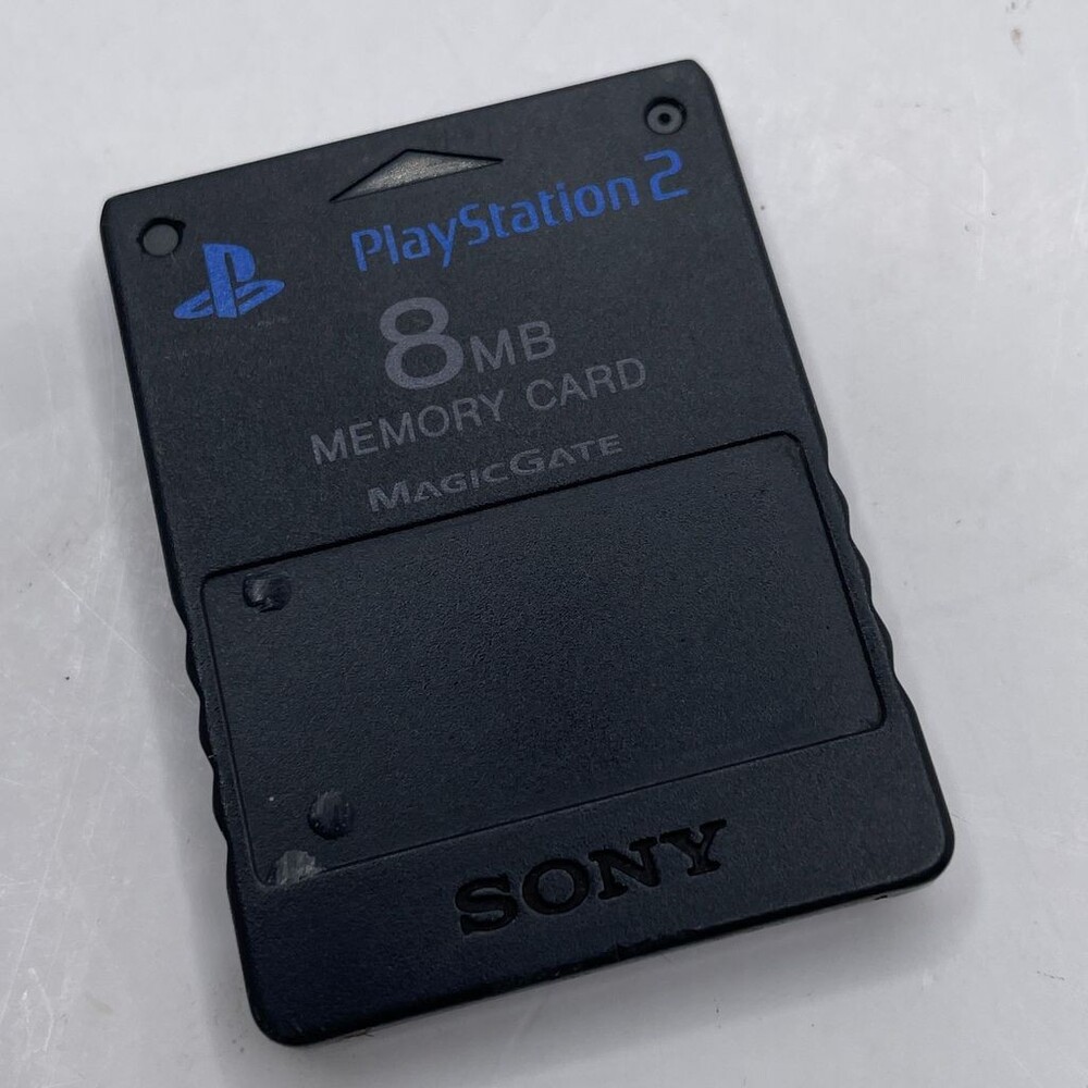 Official MagicGate 8MB Memory Card SCPH-10020 Black PS2 (Sony PlayStation 2, )